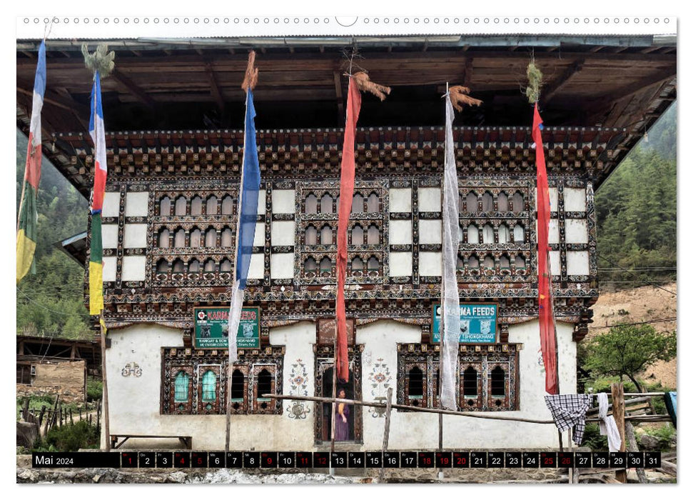 Bhutan - nature and tradition (CALVENDO wall calendar 2024) 