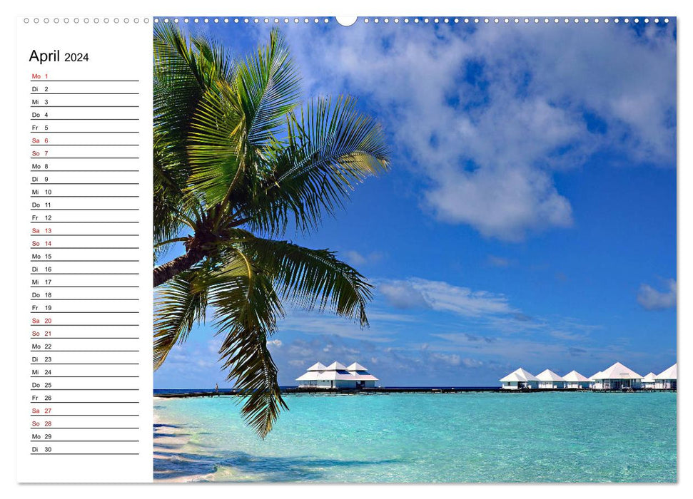 So schön sind die Malediven (CALVENDO Premium Wandkalender 2024)