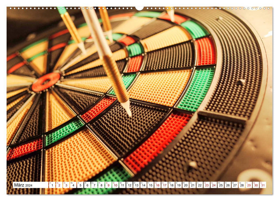 Indoor activities. Billiards, darts and bowling. Impressions (CALVENDO Premium Wall Calendar 2024) 