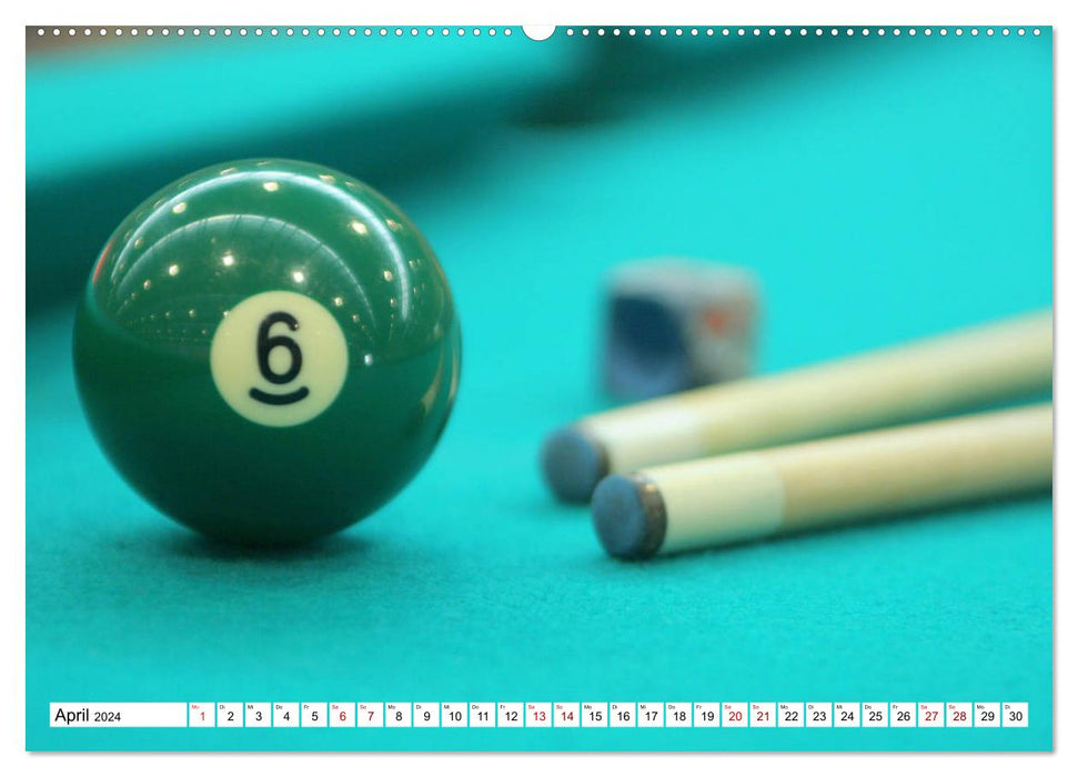 Indoor activities. Billiards, darts and bowling. Impressions (CALVENDO Premium Wall Calendar 2024) 