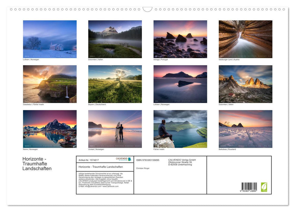 Horizons (CALVENDO wall calendar 2024) 