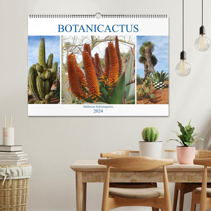 BOTANICACTUS Mallorcas Kakteengarten (CALVENDO Wandkalender 2024)