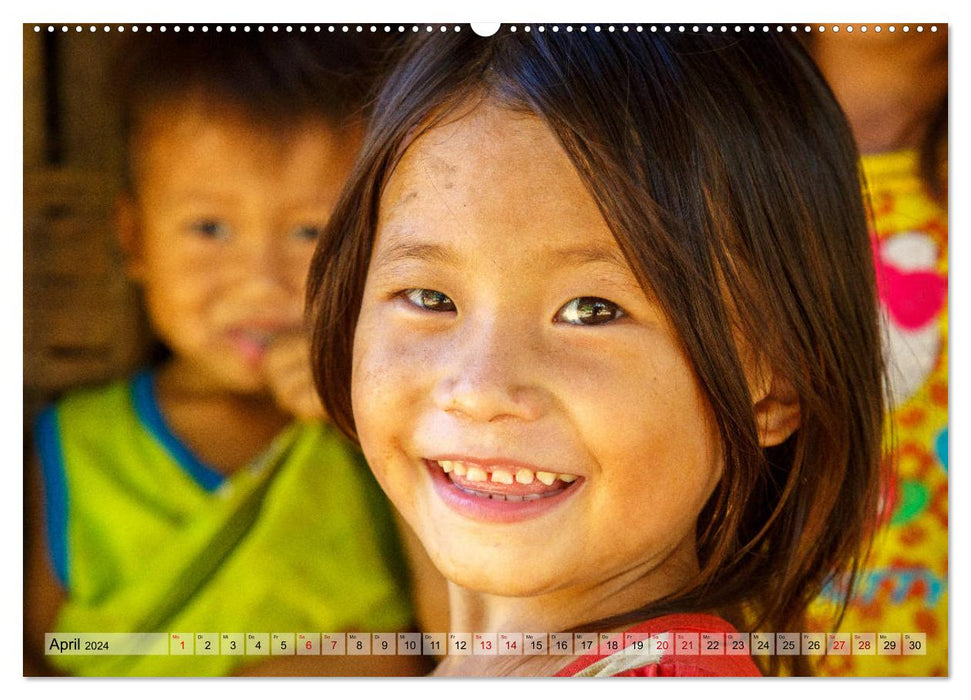 Laos - On the banks of the Mekong (CALVENDO wall calendar 2024) 