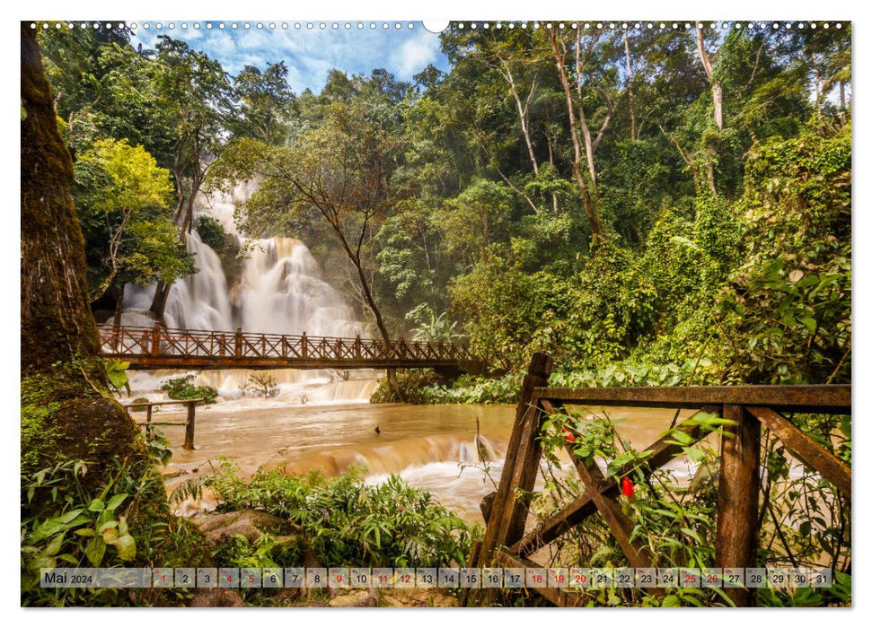 Laos - On the banks of the Mekong (CALVENDO wall calendar 2024) 