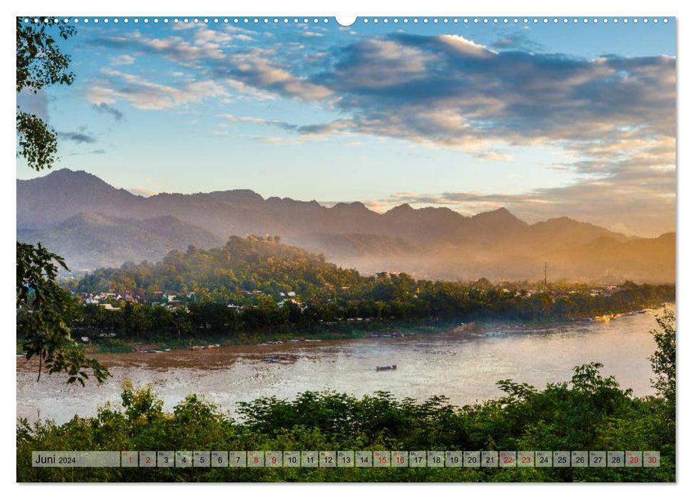 Laos - On the banks of the Mekong (CALVENDO wall calendar 2024) 