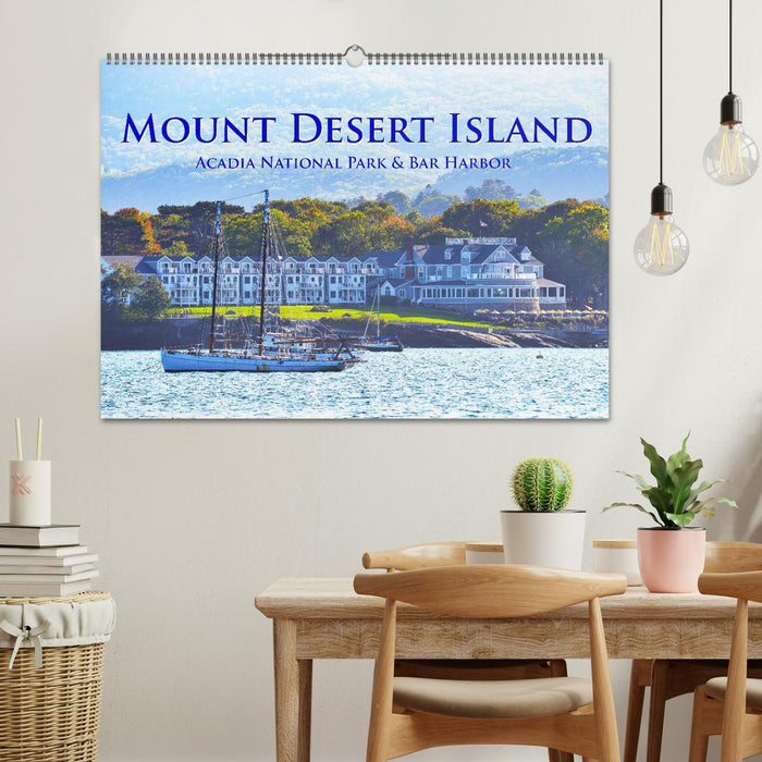 Mount Desert Island Acadia National Park and Bar Harbor (CALVENDO Wall Calendar 2024) 