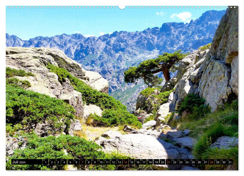 Corsica's wild north. GR20 Impressions (CALVENDO Premium Wall Calendar 2024) 