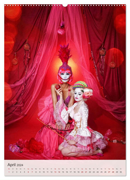 Showgirls - la vie de cabaret (Calendrier mural CALVENDO Premium 2024) 
