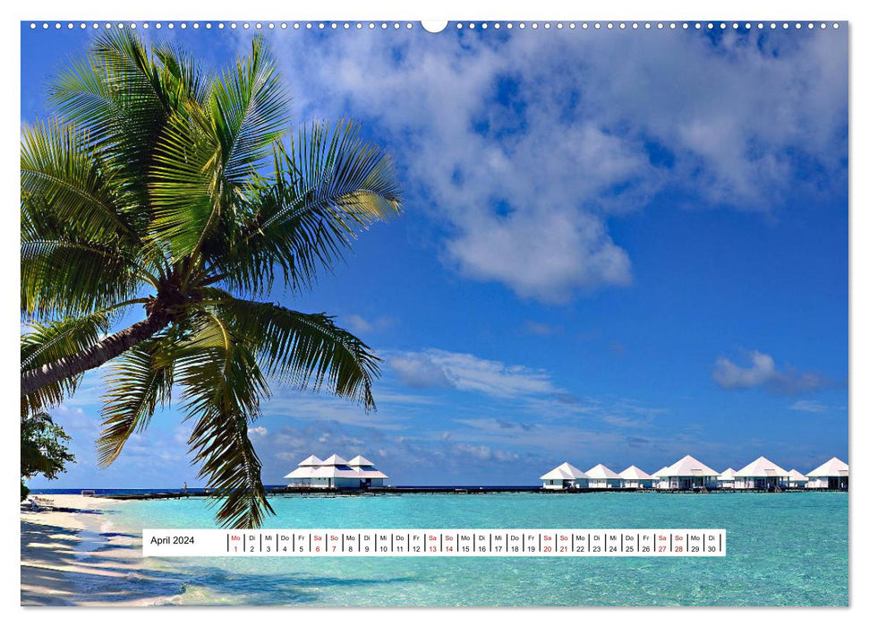 The Maldives are so beautiful (CALVENDO wall calendar 2024) 