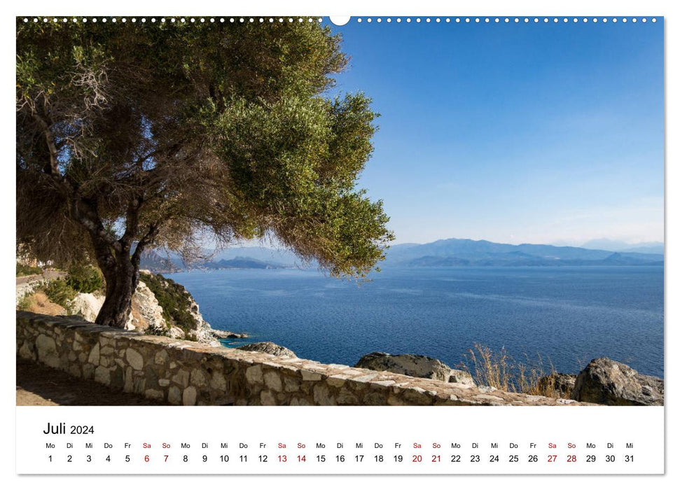 Corsica - The Beautiful in the Mediterranean (CALVENDO Premium Wall Calendar 2024) 