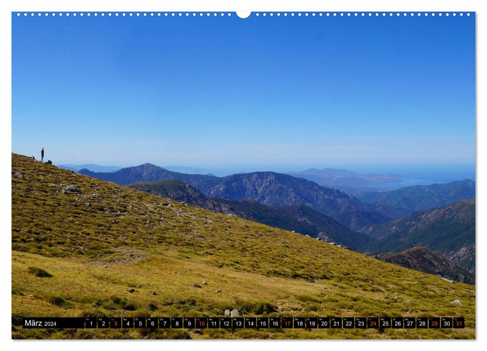 Le nord sauvage de la Corse. Impressions GR20 (calendrier mural CALVENDO 2024) 