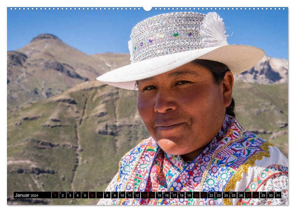 Andean Highlands - Impressions from Ecuador to Northern Argentina (CALVENDO Premium Wall Calendar 2024) 