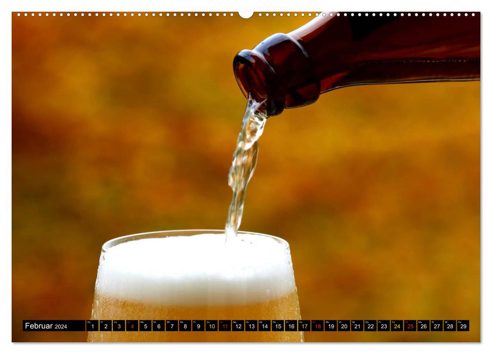 Enjoy beer at any time of year (CALVENDO Premium Wall Calendar 2024) 