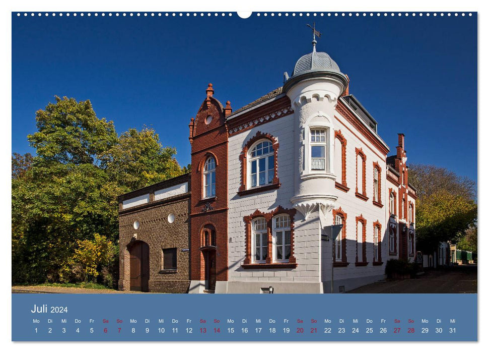 ERFTSTADT - Burgen und Bürgerhäuser (CALVENDO Premium Wandkalender 2024)