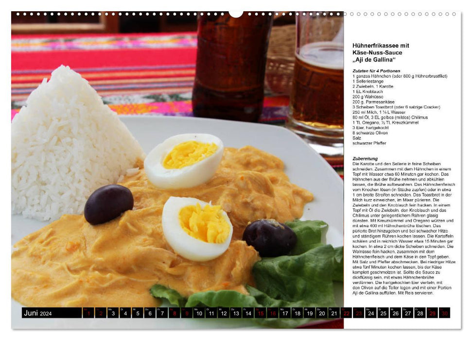 PERU - Culinary (CALVENDO Premium Wall Calendar 2024) 