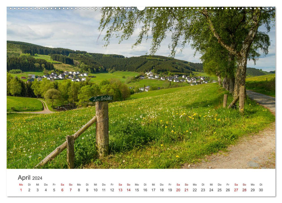 Bundesgolddorf Westfeld-Ohlenbach (CALVENDO Premium Wall Calendar 2024) 