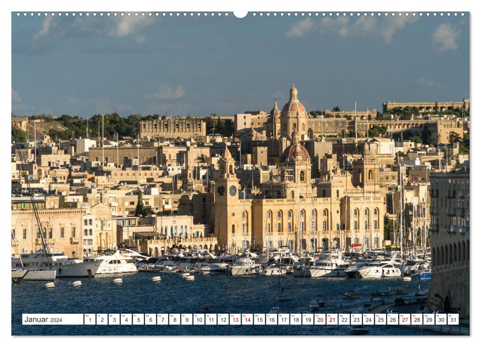 Malta - Gozo and Comino (CALVENDO Premium Wall Calendar 2024) 