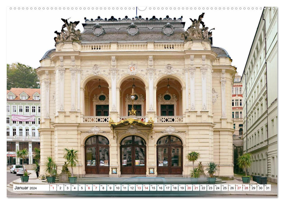 Station thermale de Karlovy Vary (Calendrier mural CALVENDO 2024) 