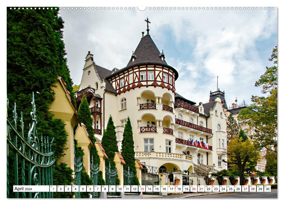 Station thermale de Karlovy Vary (Calendrier mural CALVENDO 2024) 