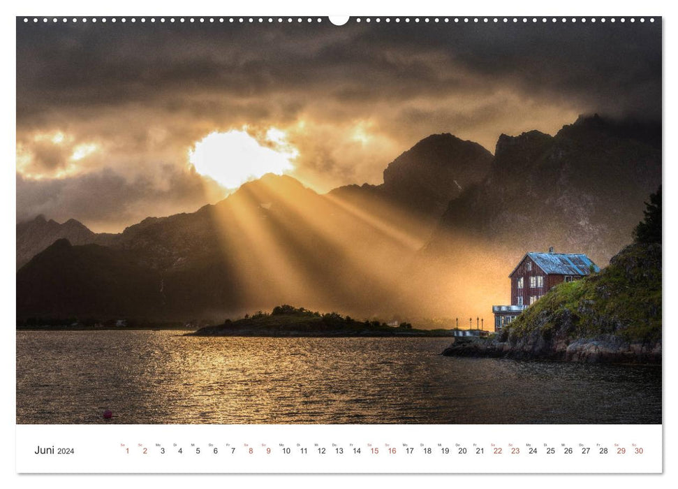 Nordland – L’immensité de la Scandinavie (Calendrier mural CALVENDO Premium 2024) 