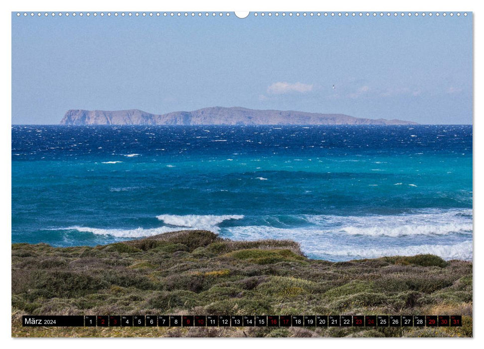 Crète orientale - Entre Sitia et Ierapetra (Calendrier mural CALVENDO 2024) 