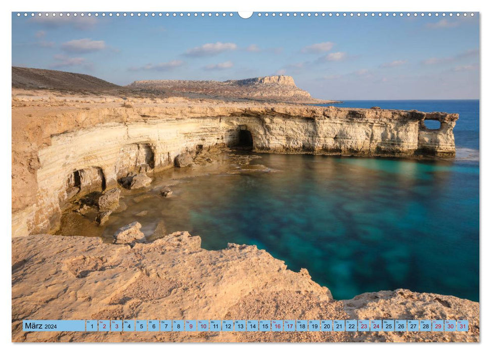 Chypre du Sud, île méditerranéenne ensoleillée à l'histoire mouvementée (Calendrier mural CALVENDO Premium 2024) 