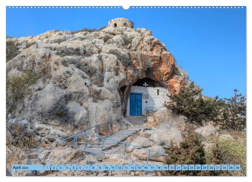 Southern Cyprus, sunny Mediterranean island with an eventful history (CALVENDO Premium Wall Calendar 2024) 