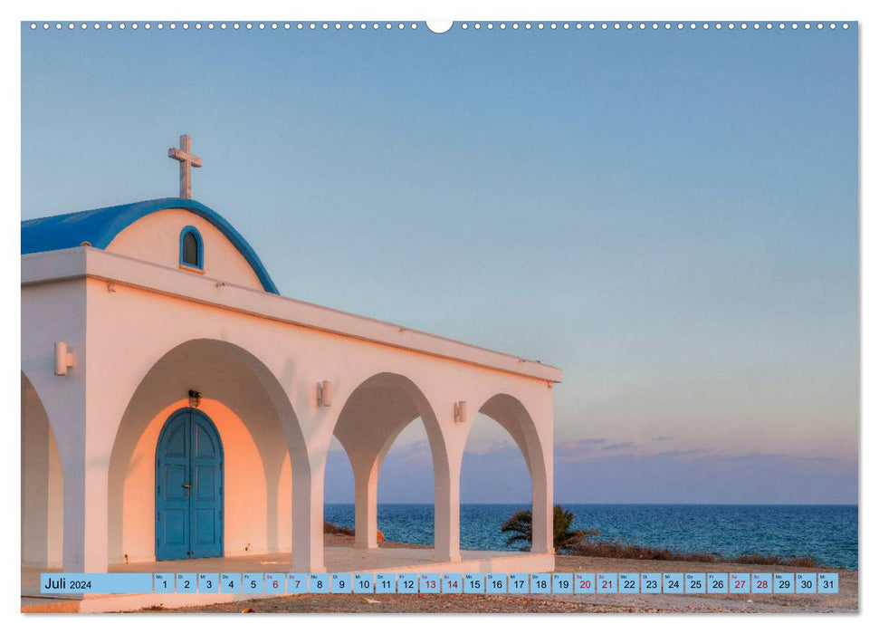 Chypre du Sud, île méditerranéenne ensoleillée à l'histoire mouvementée (Calendrier mural CALVENDO Premium 2024) 