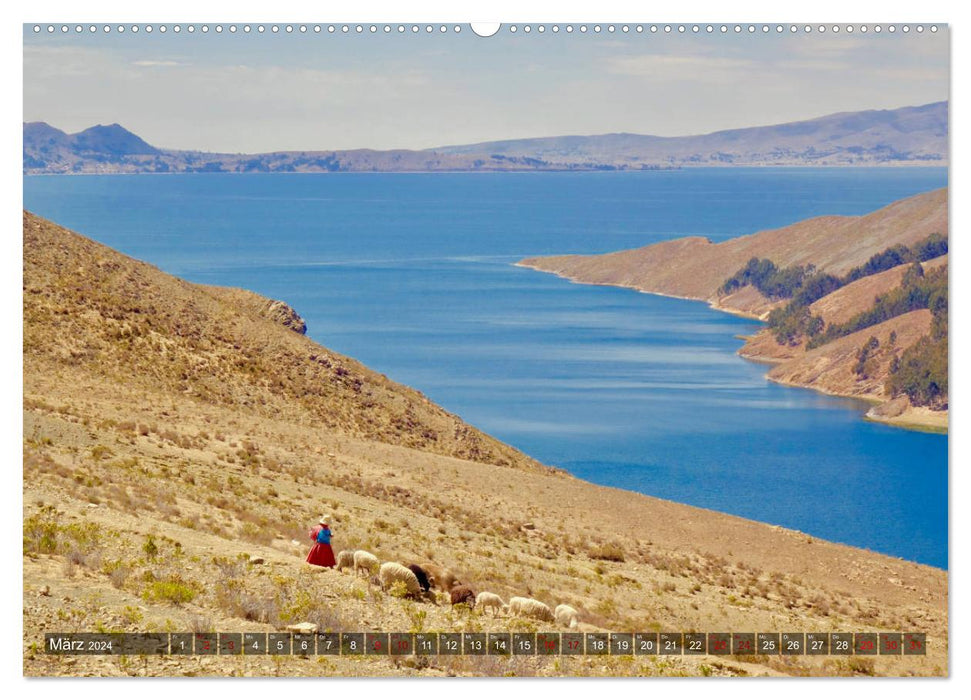 Peru Bolivia Chile (CALVENDO Premium Wall Calendar 2024) 