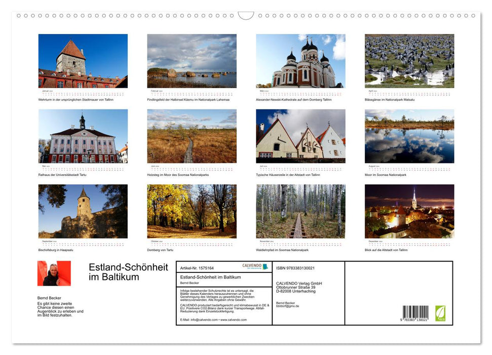 Estland - Pittoreske Schönheit im Baltikum (CALVENDO Wandkalender 2024)