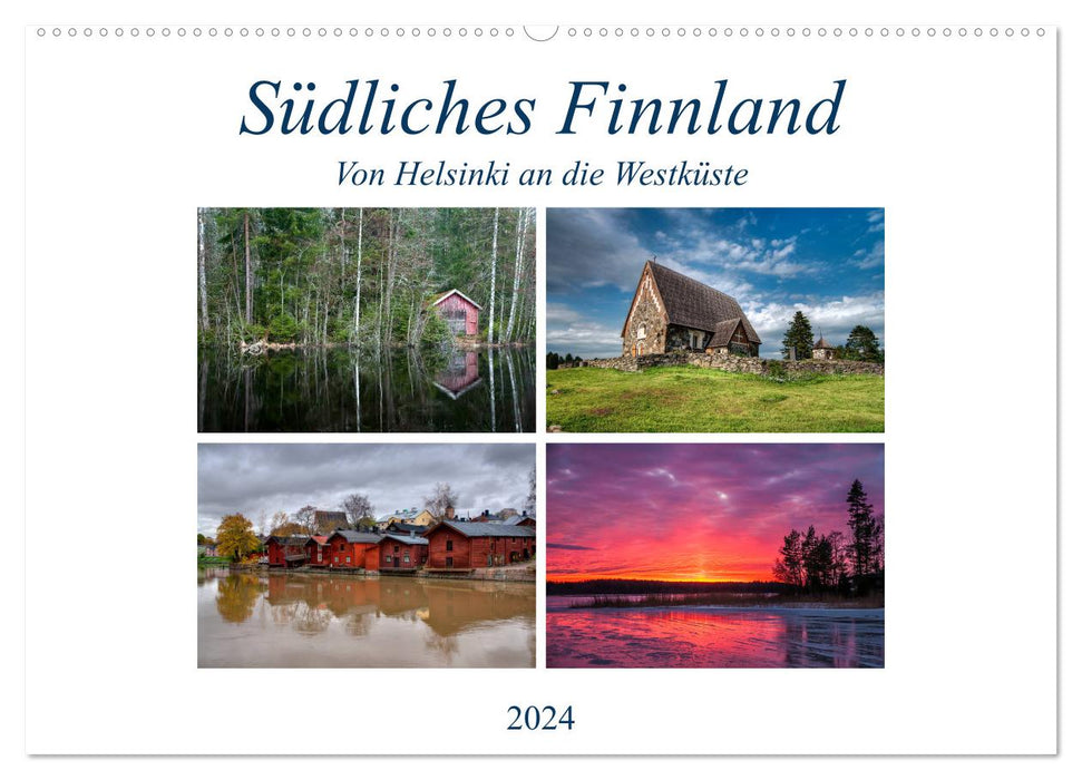 Finlande du Sud (calendrier mural CALVENDO 2024) 