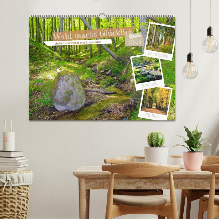 Forest makes you happy (CALVENDO wall calendar 2024) 