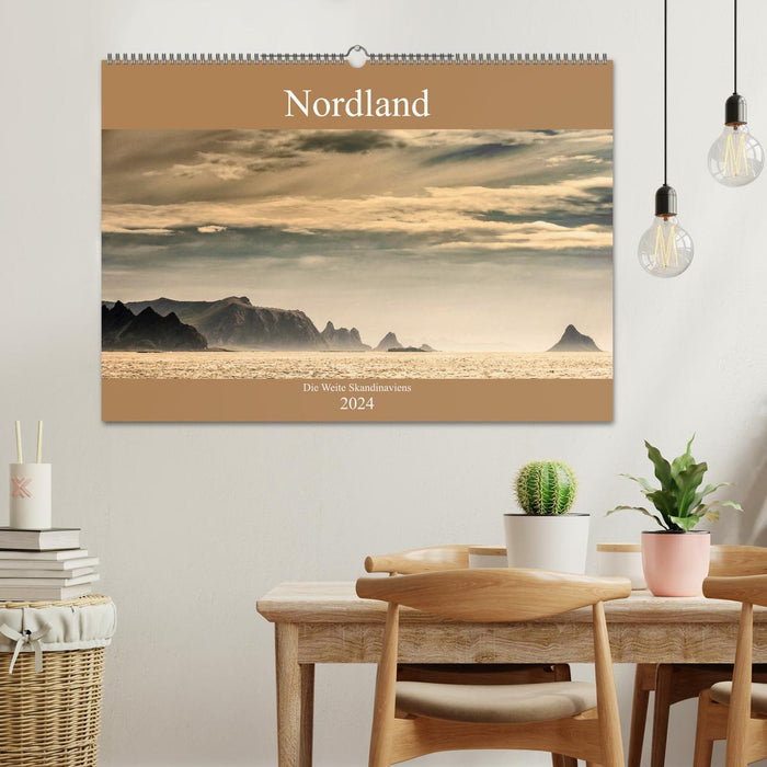 Nordland – L’immensité de la Scandinavie (Calendrier mural CALVENDO 2024) 