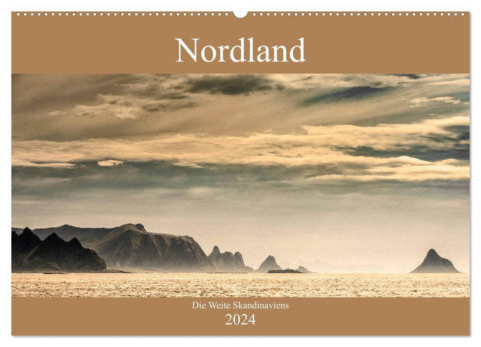 Nordland – L’immensité de la Scandinavie (Calendrier mural CALVENDO 2024) 