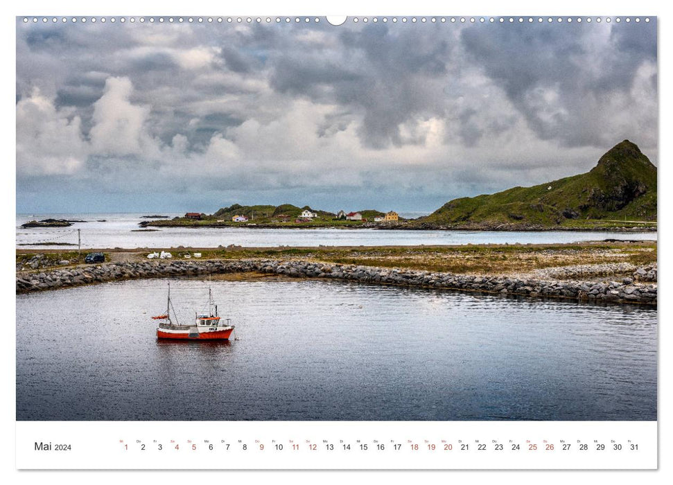 Nordland – L’immensité de la Scandinavie (Calendrier mural CALVENDO 2024) 