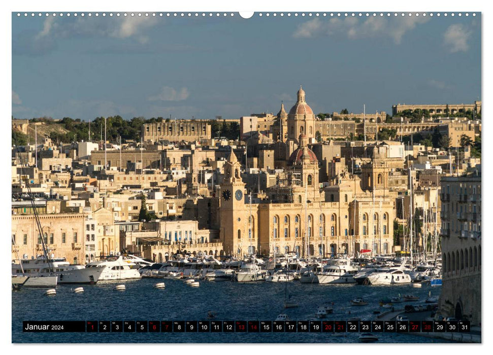 Valletta - Malta (CALVENDO Wandkalender 2024)