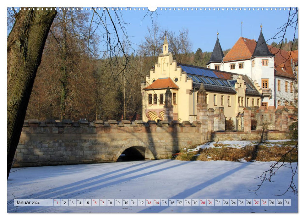 Castles and Burgenland Thuringia (CALVENDO wall calendar 2024) 