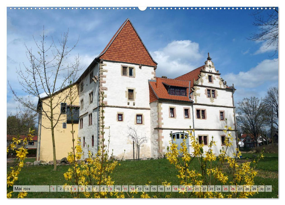 Schlösser- und Burgenland Thüringen (CALVENDO Wandkalender 2024)