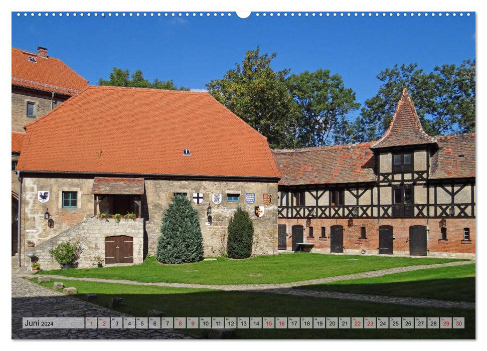 Castles and Burgenland Thuringia (CALVENDO wall calendar 2024) 