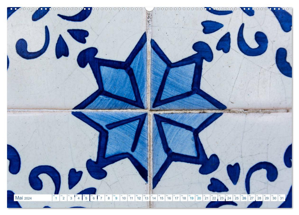 Tiles of Lisbon (CALVENDO Premium Wall Calendar 2024) 