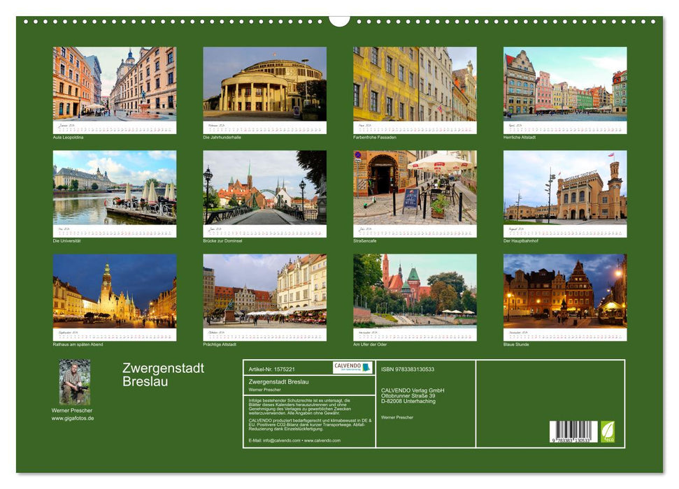 Dwarf city of Breslau (CALVENDO wall calendar 2024) 