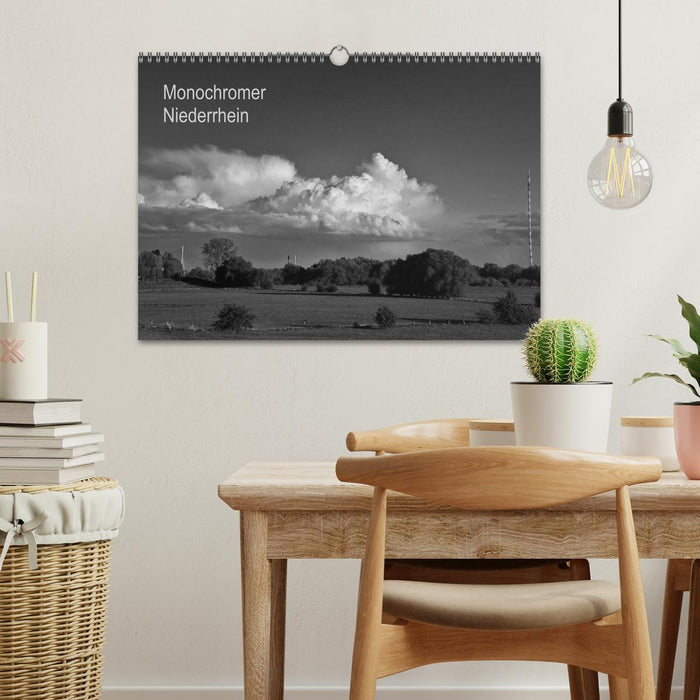 Monochromer Niederrhein (CALVENDO Wandkalender 2024)
