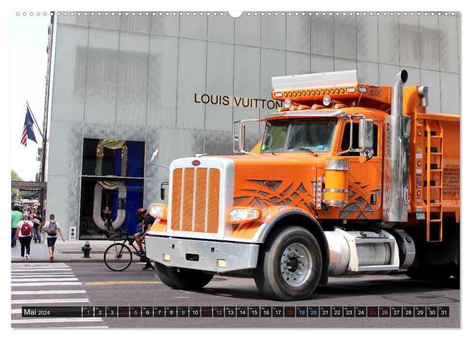 NEW YORK XXL Trucks and Limos (CALVENDO Wandkalender 2024)
