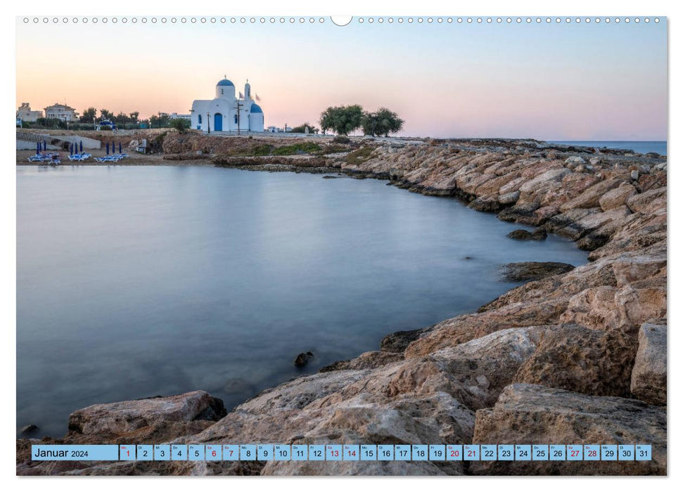 Südzypern, sonnige Mittelmeerinsel mit bewegter Historie (CALVENDO Wandkalender 2024)
