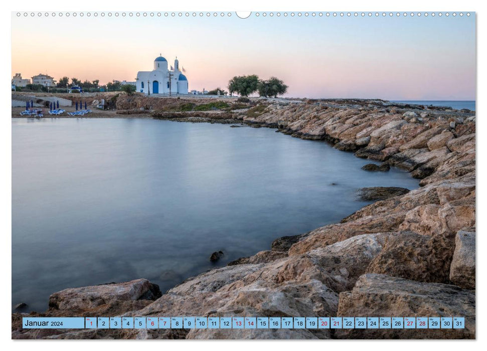 Southern Cyprus, sunny Mediterranean island with an eventful history (CALVENDO wall calendar 2024) 