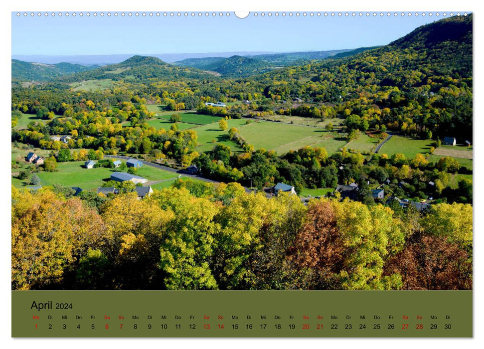 Naturparadies Auvergne (CALVENDO Premium Wandkalender 2024)