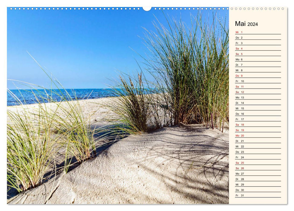 Langeoog birthday calendar (CALVENDO Premium wall calendar 2024) 