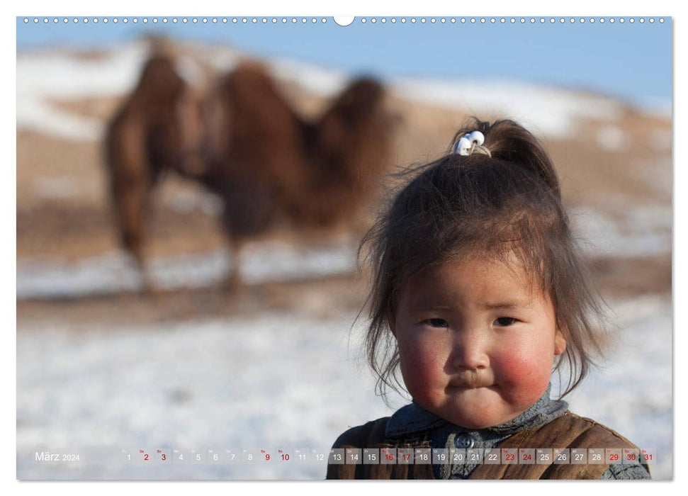 Mongolia - impressive country (CALVENDO Premium Wall Calendar 2024) 