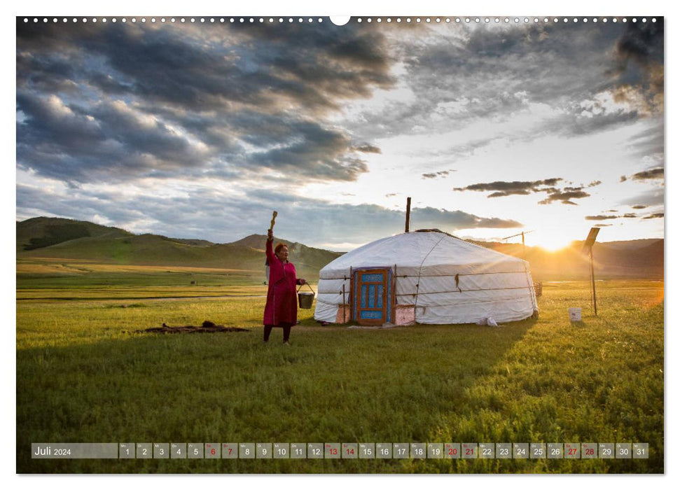 Mongolei - imposantes Land (CALVENDO Premium Wandkalender 2024)