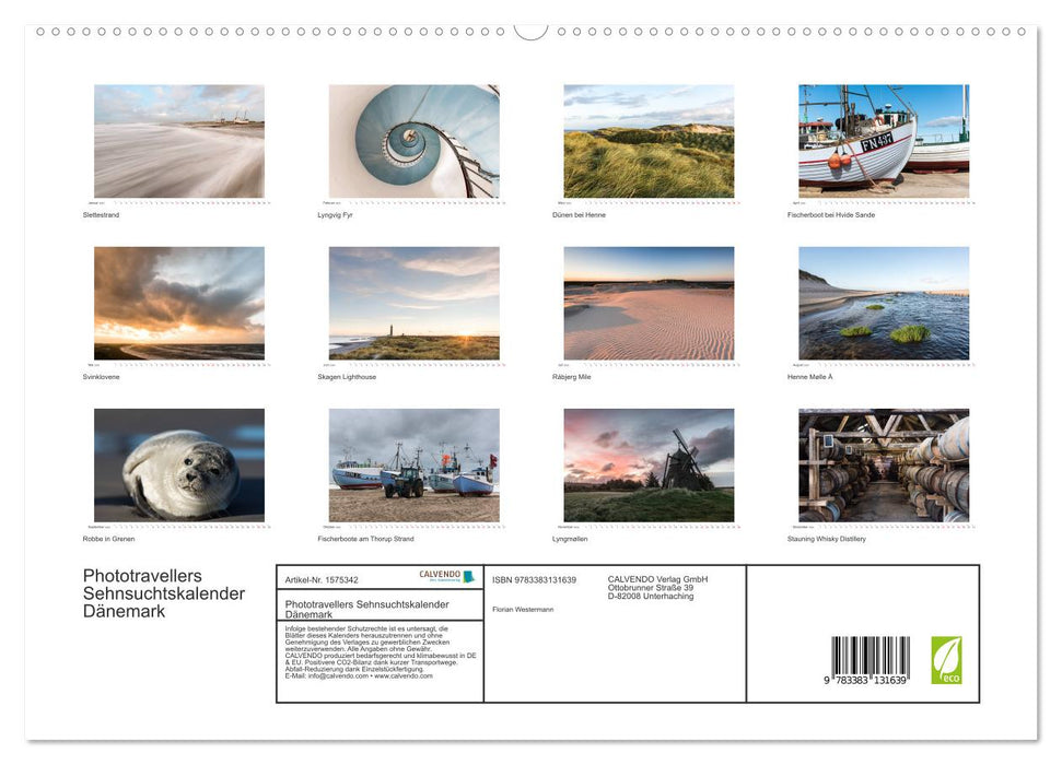 Denmark - Phototravellers Longing Calendar (CALVENDO Premium Wall Calendar 2024) 